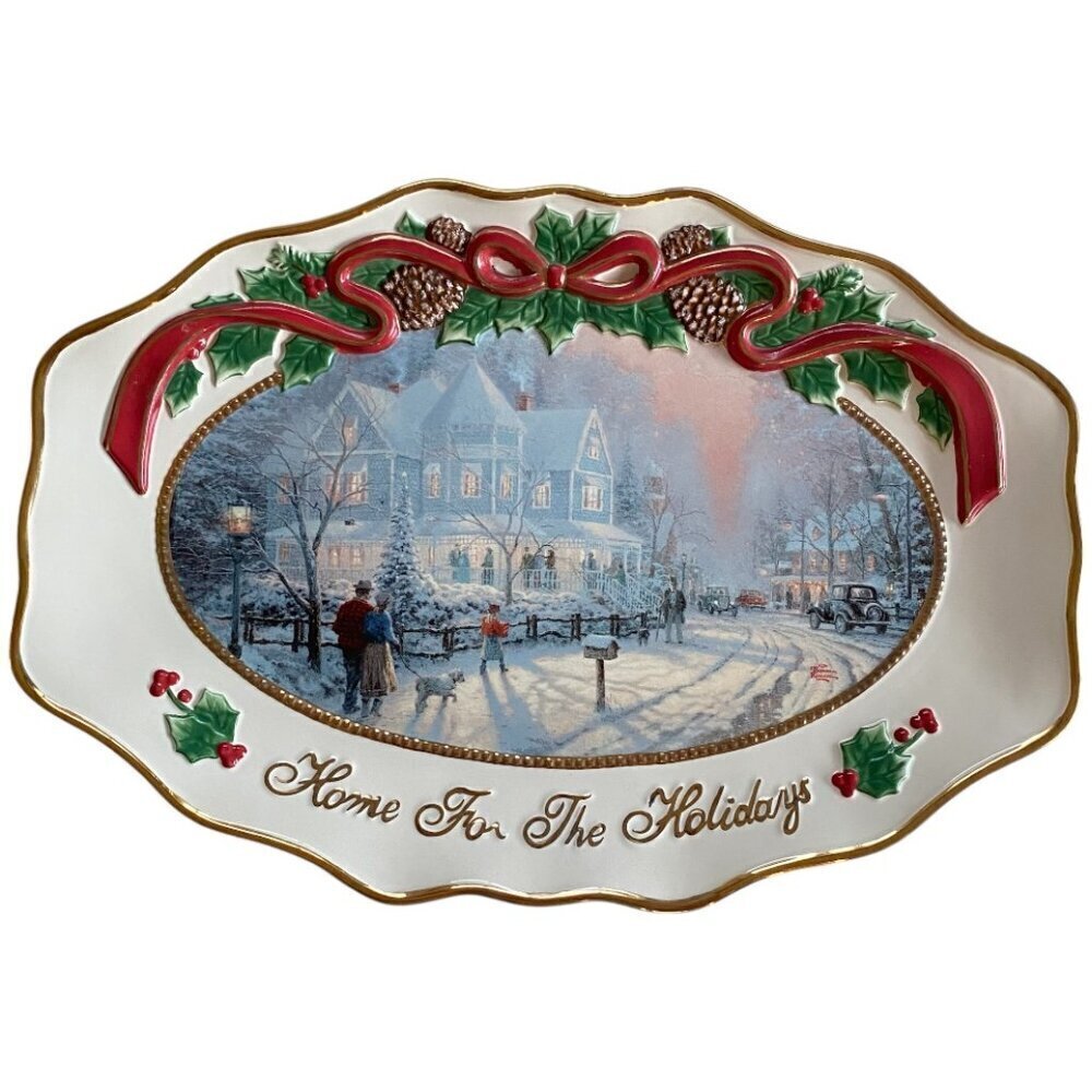 Thomas Kinkade Limited Edition Holidays Platter
